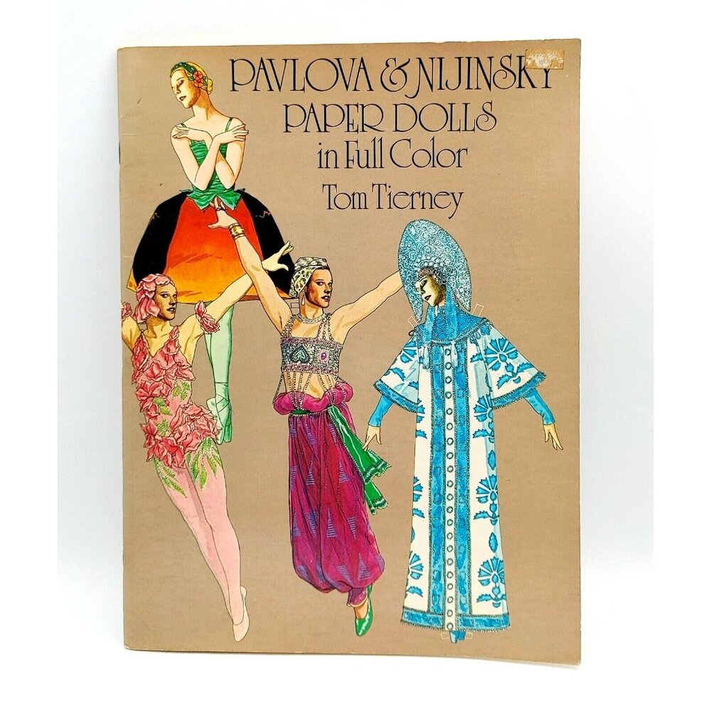Vintage Pavlova & Nijinsky Paper Dolls in Full Color Tom Tierney Russian Ballet